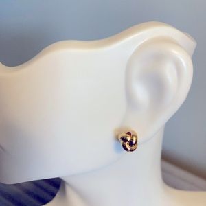 Gold Love knot earrings